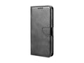 Capa flip em couro para telemóvel com 3 ranhuras para cartões, KX5600, função suporte e proteção contra quedas, compatível com iPhone 14 Pro Max, Preto