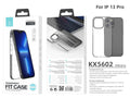 Capa transparente para telemóvel Techancy New Acrylic, KX5602, compatível com iPhone 13 Pro, transparente + Preto