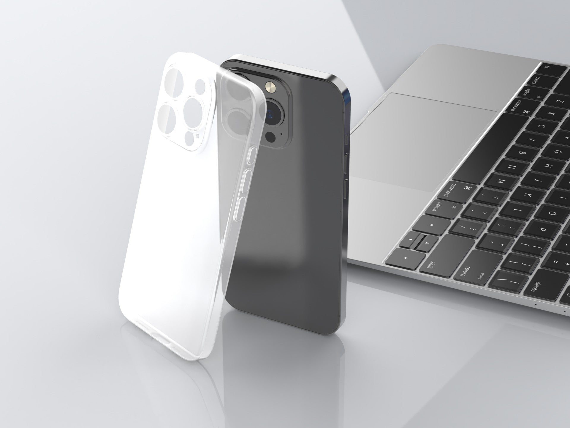Techancy Capa Para Telemóvel Ultrafina Cor Transparente KX5605, Compatível Com O Telemóvel Iphone 14, Material Pp De 0,5 Mm.